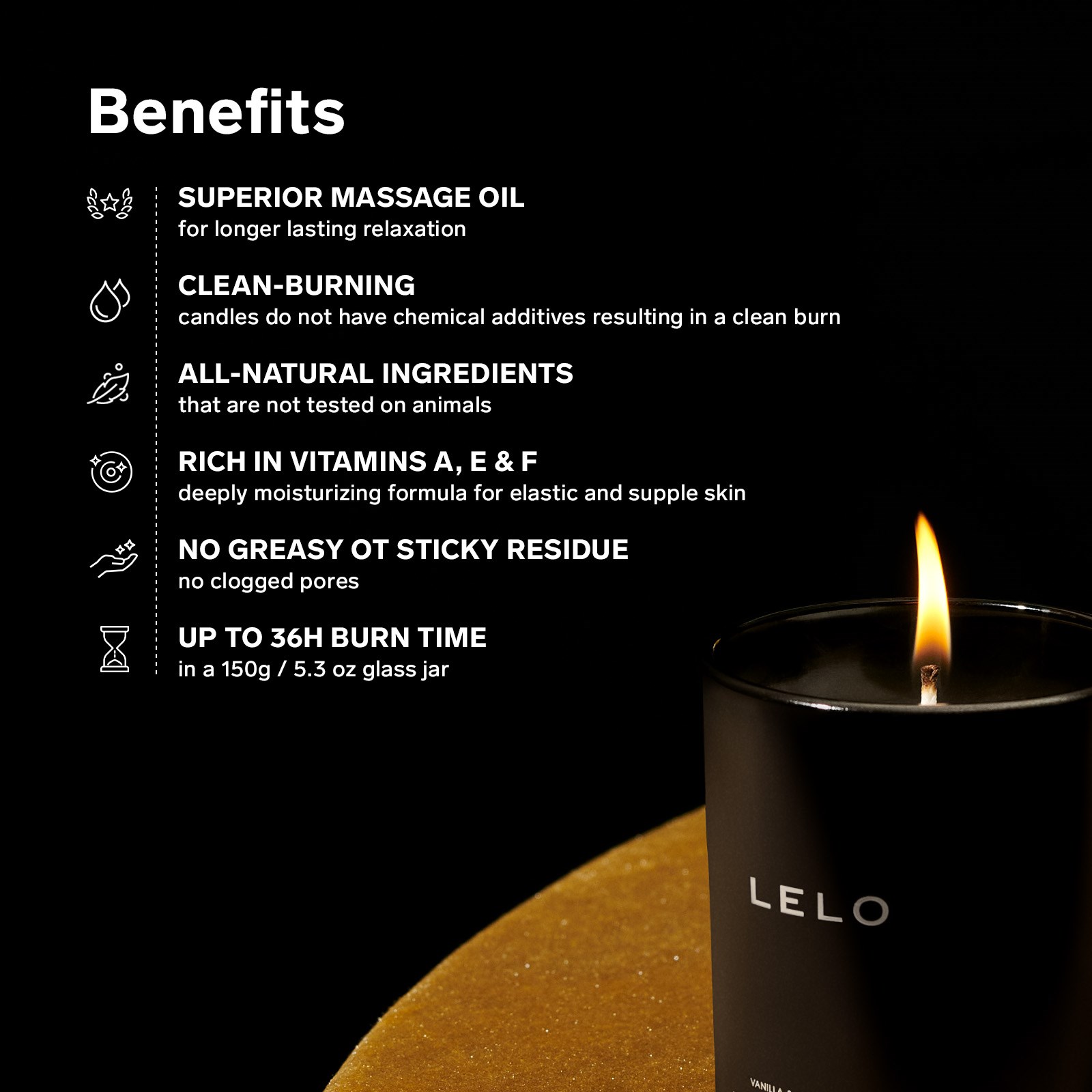 LELO Massage Candle Snow Pear & Cedarwood (obrázok 3)