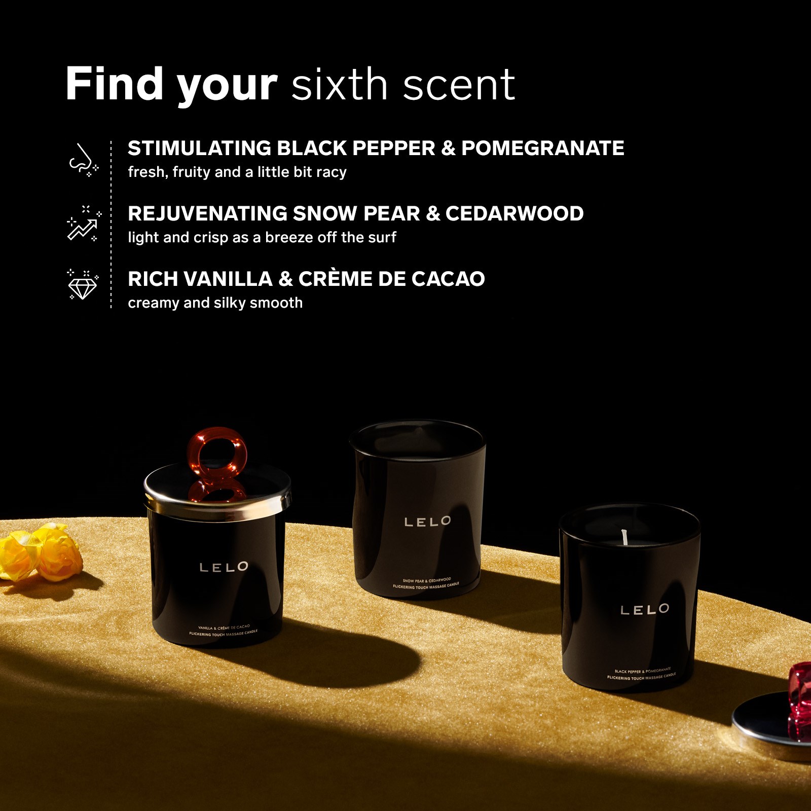 LELO Massage Candle Snow Pear & Cedarwood (obrázok 5)