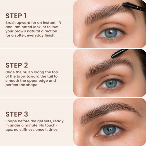 Сыворотка-гель для бровей Lenoites BrowLift Growth Serum Gel, 2 в 1 с фиксацией, 7 г — фото 5