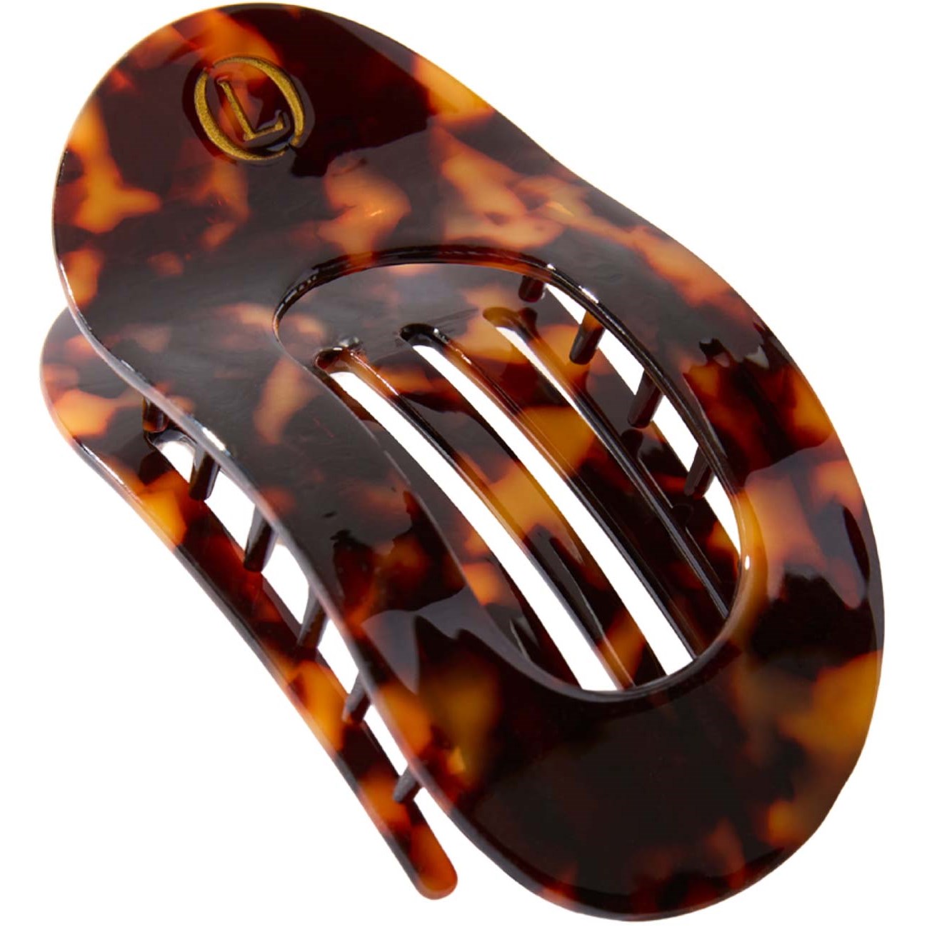 Lenoites Eco-Friendly Flat Hair Clip Bronze Leopard - 1 pcs