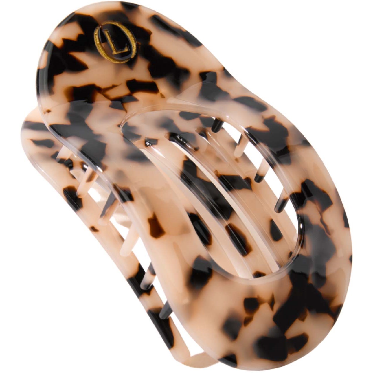 Lenoites Eco-Friendly Flat Hair Clip Nude Leopard - 1 pcs