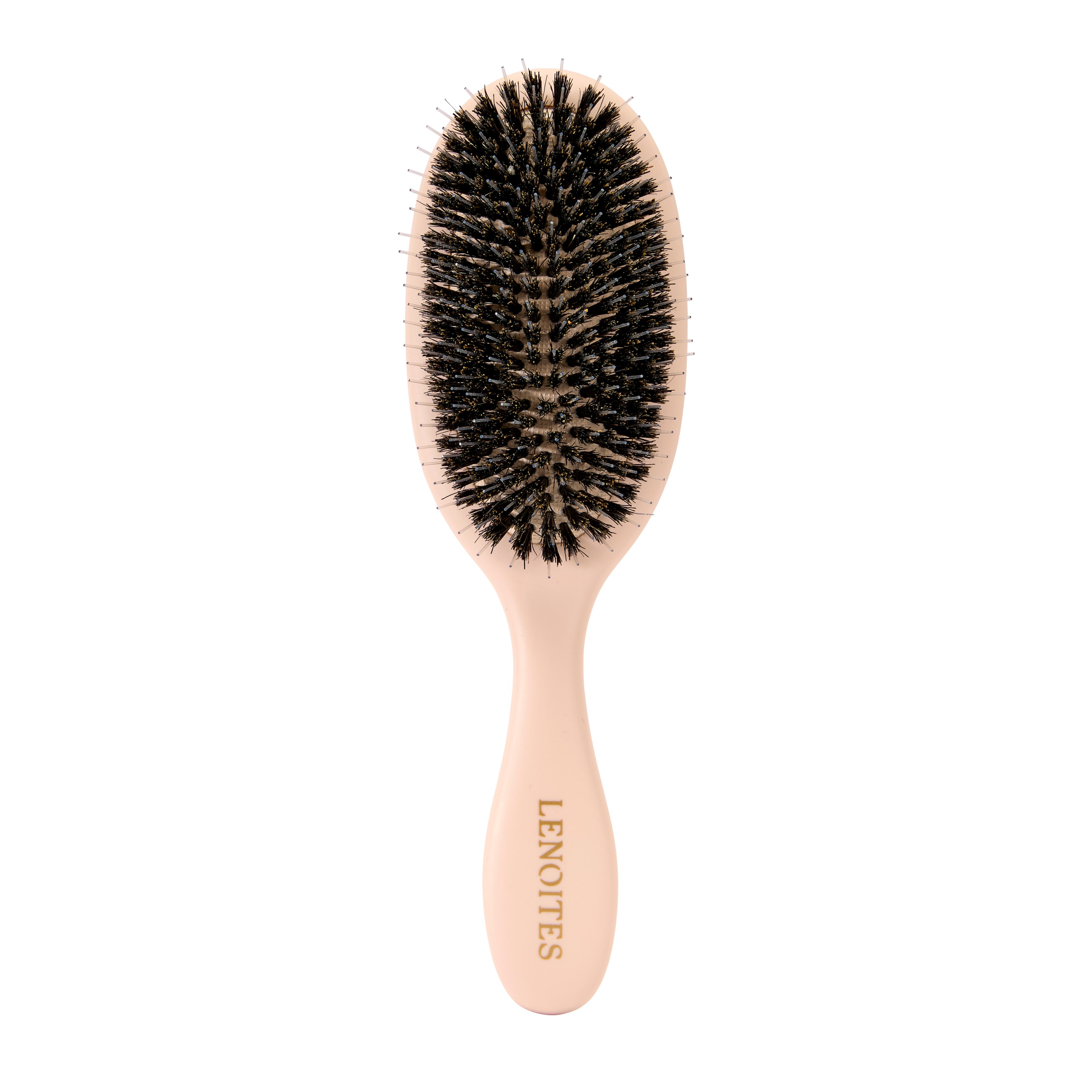 Lenoites Hair Brush Wild Boar with pouch and cleaner tool - szczotka (obrázok 3)