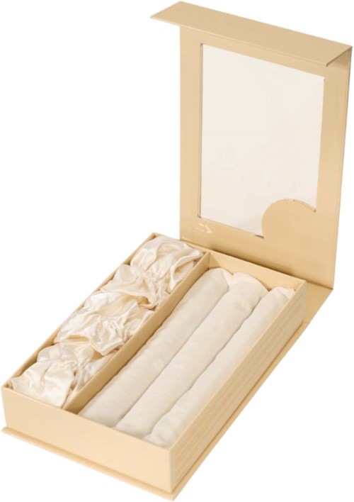 Lenoites Heatless Curling Rods with Caps 3-Pack Set Golden Sand