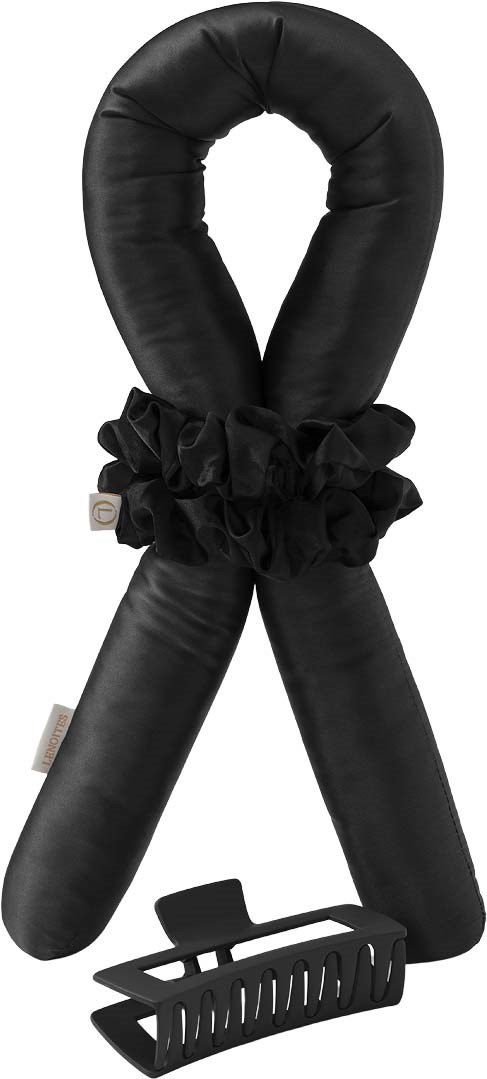 Lenoites Heatless Curls in Mulberry Silk Large Black