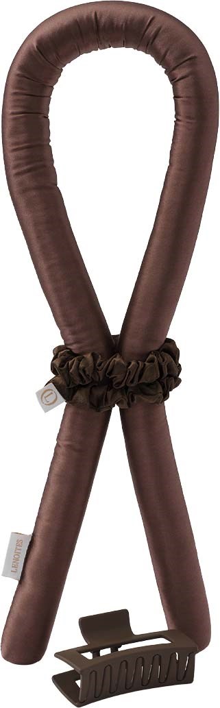 Lenoites Heatless Curls in Mulberry Silk Small Brown