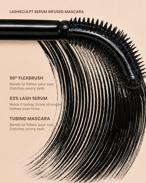 Тушь для ресниц Lenoites LashSculpt Serum Infused Mascara Black, с ухаживающей сывороткой, 8 мл — фото 5