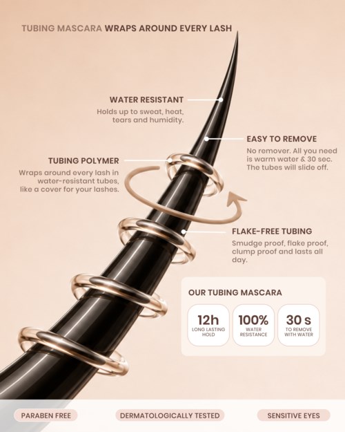 Тушь для ресниц Lenoites LashSculpt Serum Infused Mascara Brown, с ухаживающей сывороткой, 8 мл — фото 6