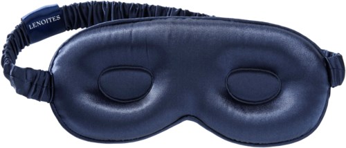 Lenoites Mulberry Silk Contour Sleep Mask Navy