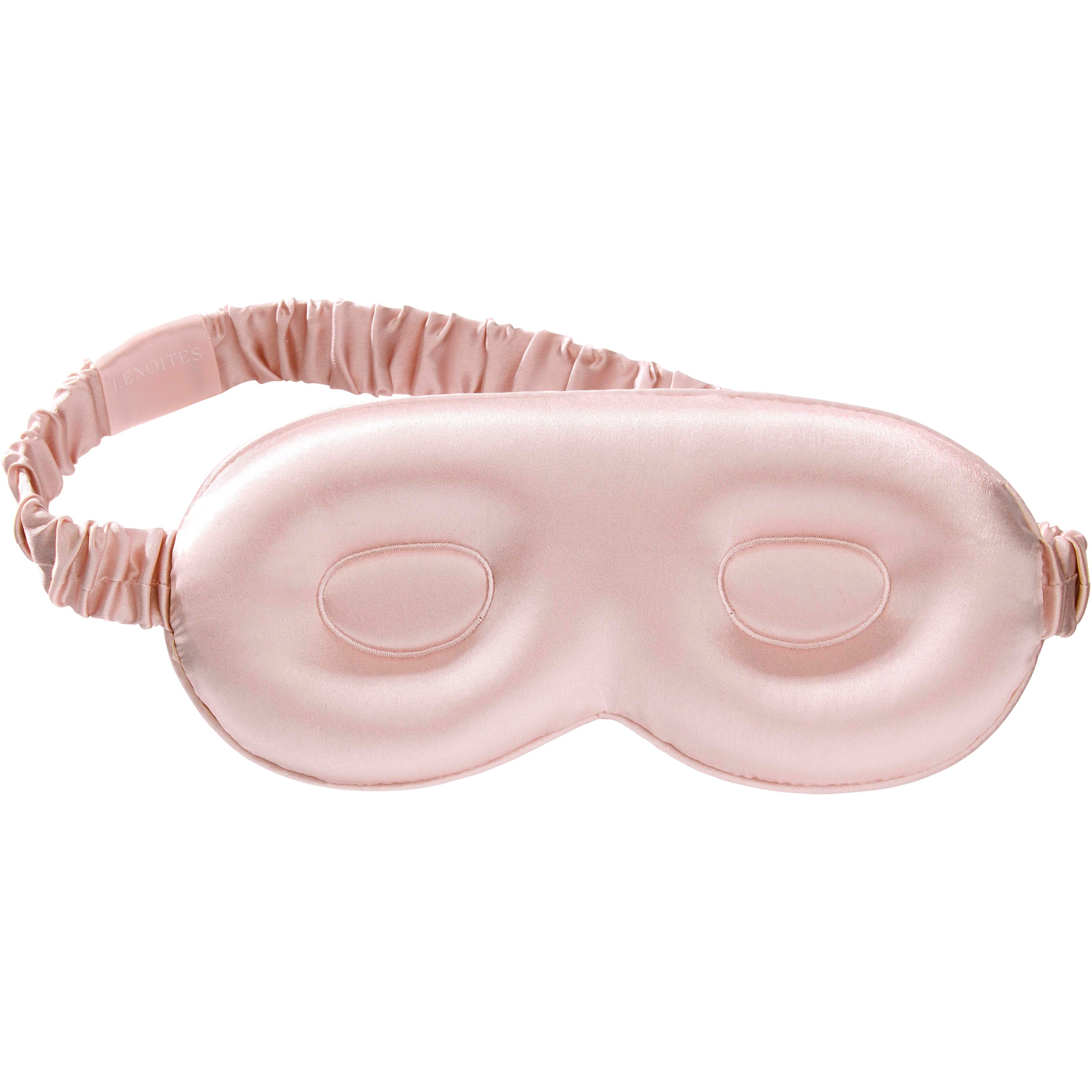 Lenoites Mulberry Silk Contour Sleep Mask Pearl billede