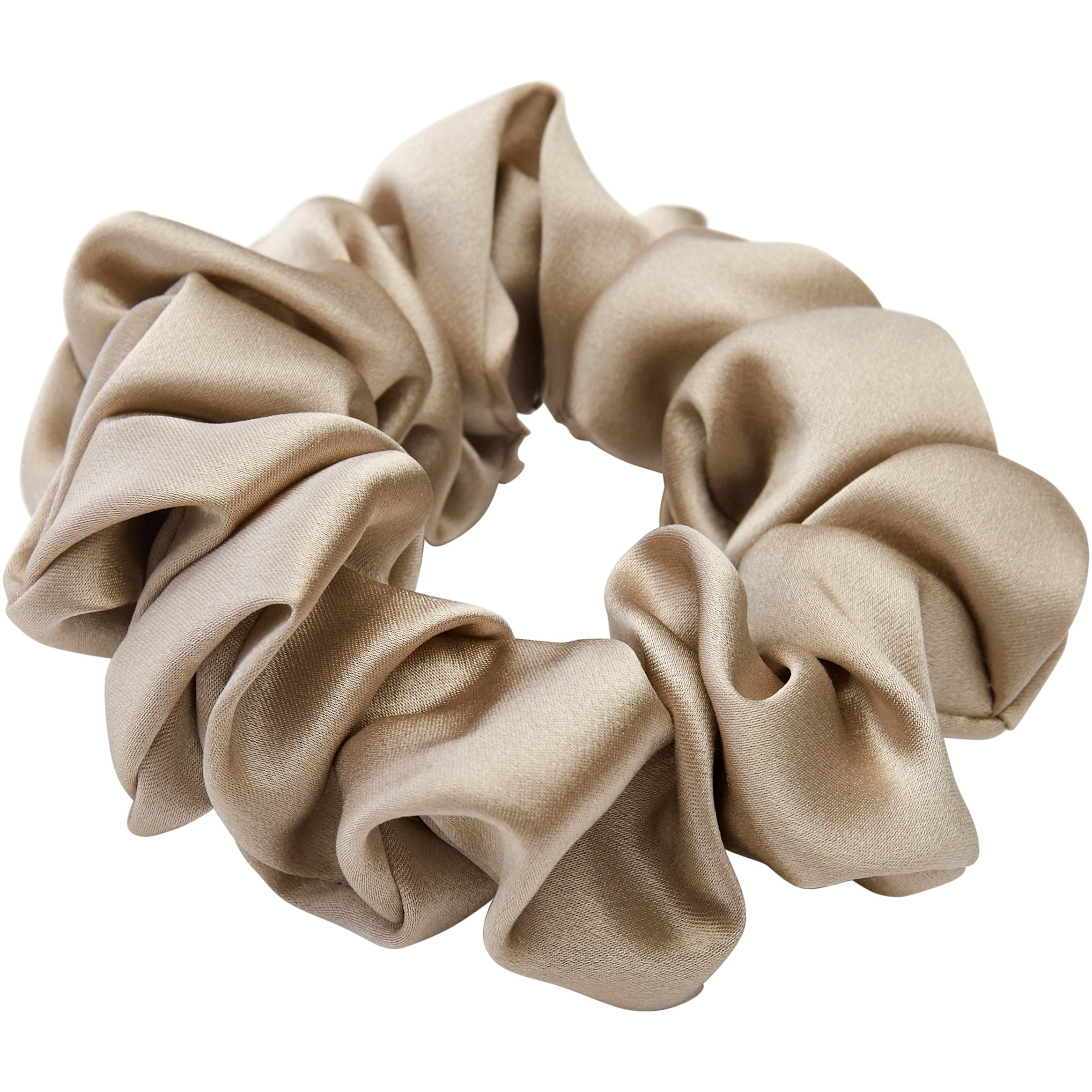 Lenoites Mulberry Silk Scrunchie Antique Gold billede