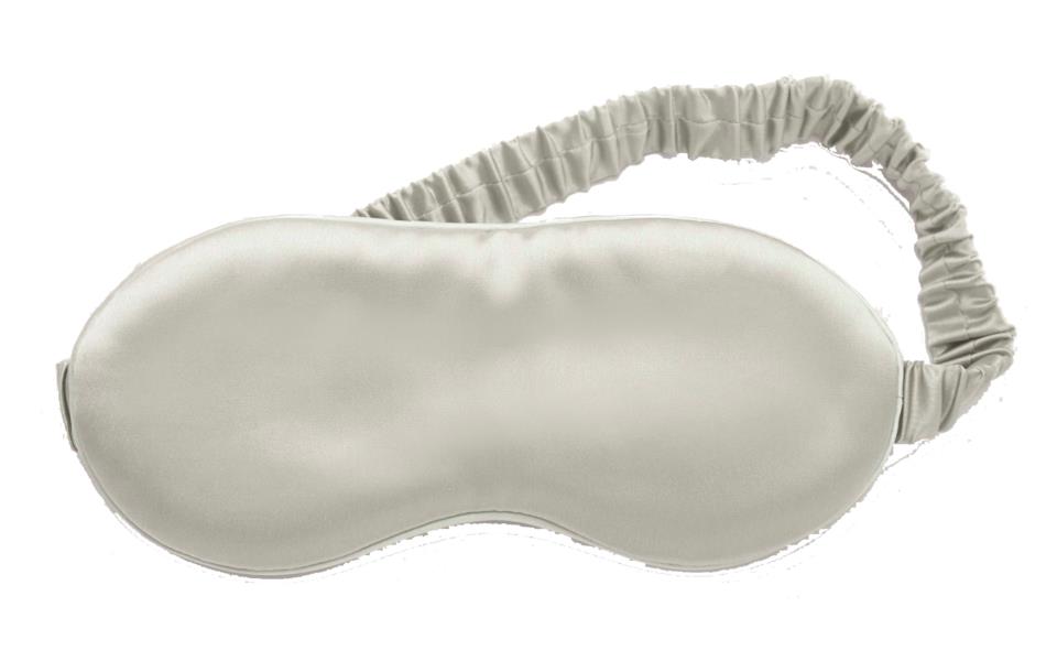 Lenoites Mulberry Sleep Mask with Pouch, Grey
