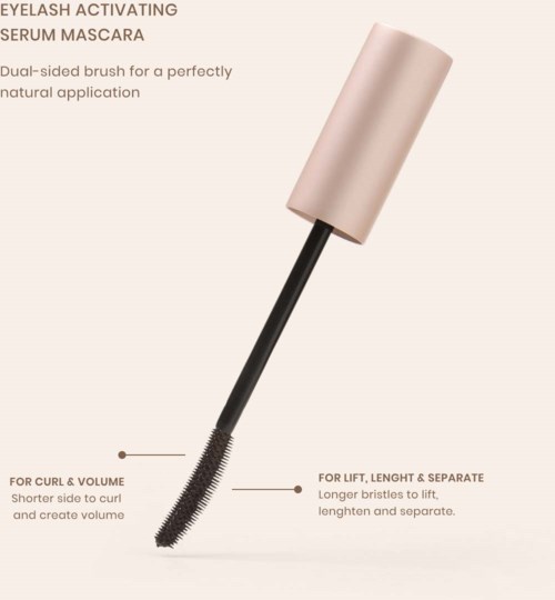 Тушь для ресниц Lenoites PowerLash Growth Serum Mascara Brown, с сывороткой для ресниц — фото 3