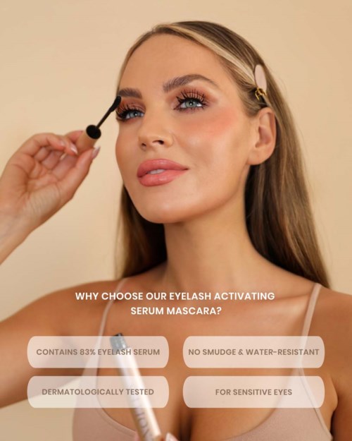 Тушь для ресниц Lenoites PowerLash Growth Serum Mascara Brown, с сывороткой для ресниц — фото 5