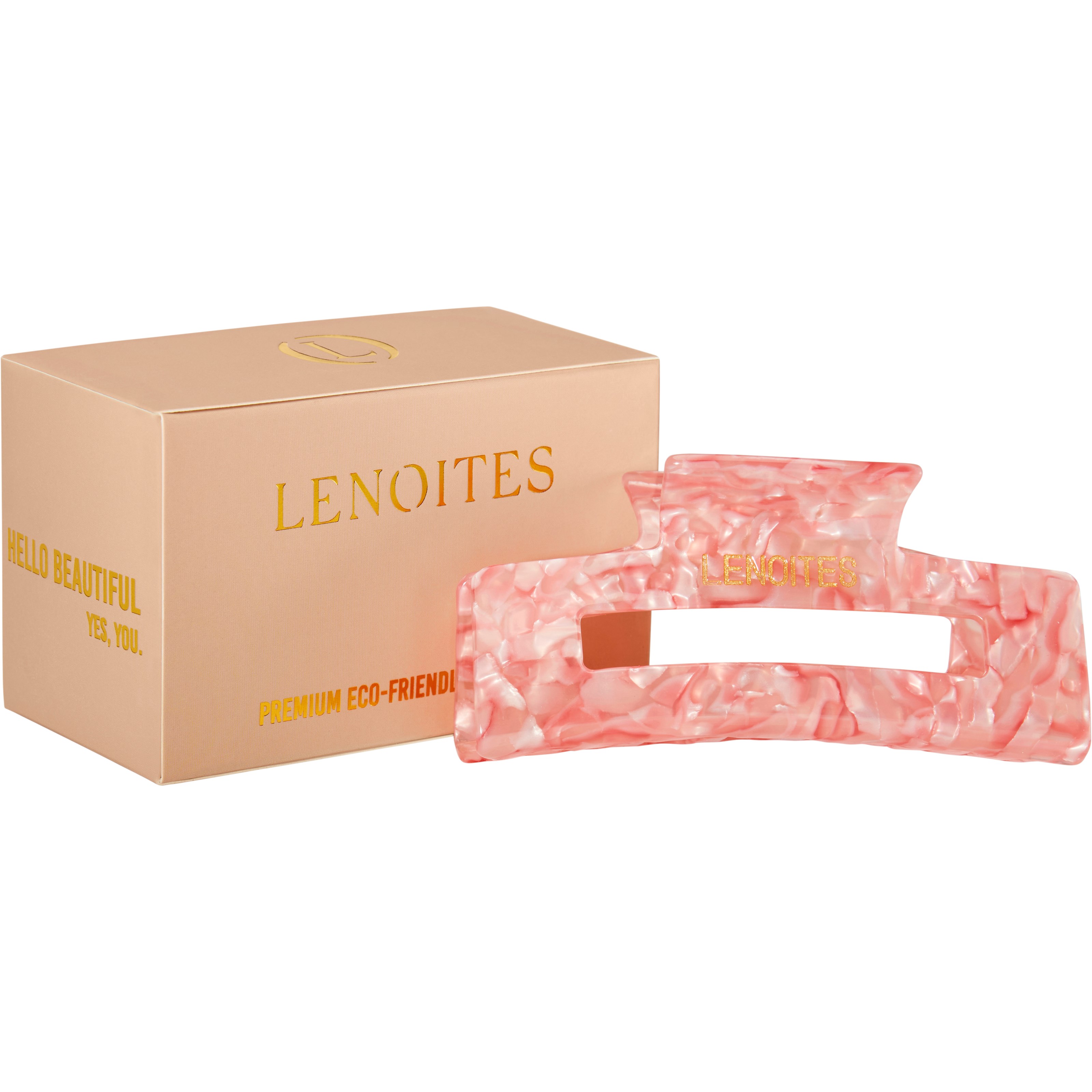 Lenoites Premium Eco-Friendly Hair Claw - klamra do włosów Candy Pink (obrázok 3)