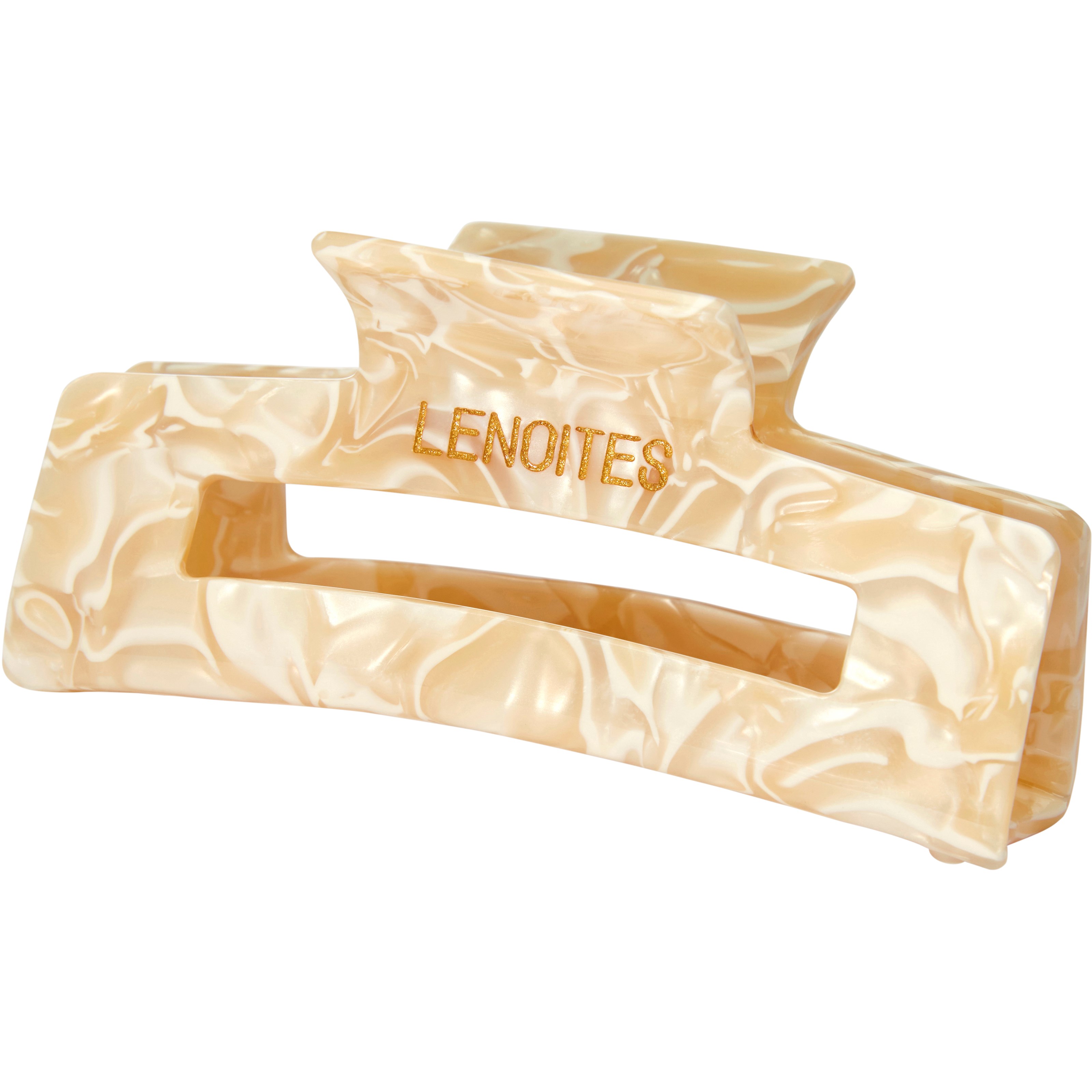 Lenoites Premium Eco-Friendly Hair Claw Champagne Pearl billede