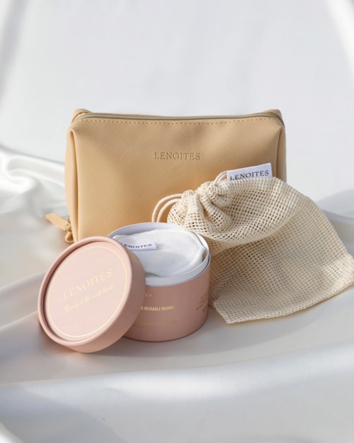 Многоразовые диски для снятия макияжа Lenoites Pure Premium Organic Reusable Rounds, 14 шт — фото 3