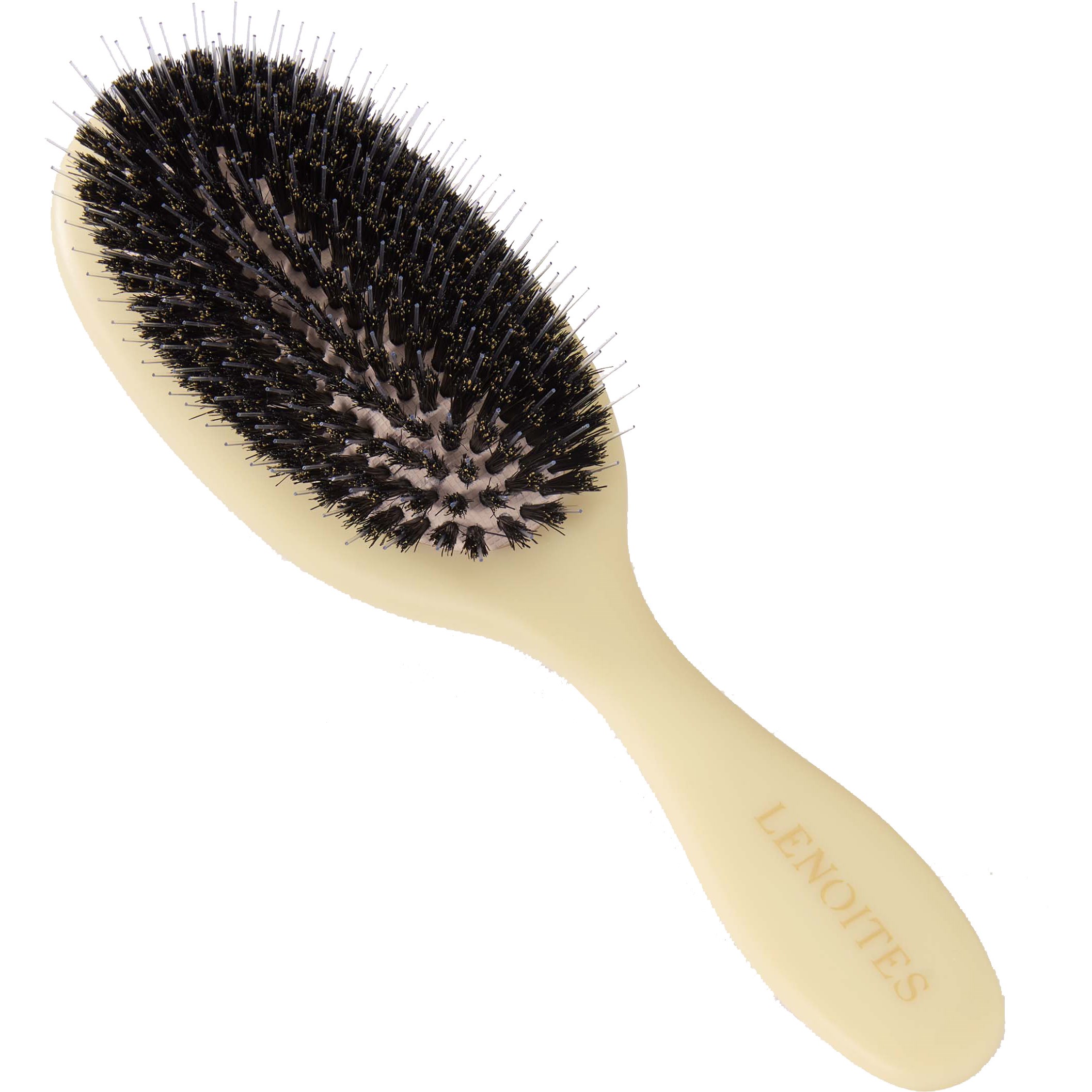 Lenoites Wild Boar Hair Brush with Cleaning Tool - Limited Editio