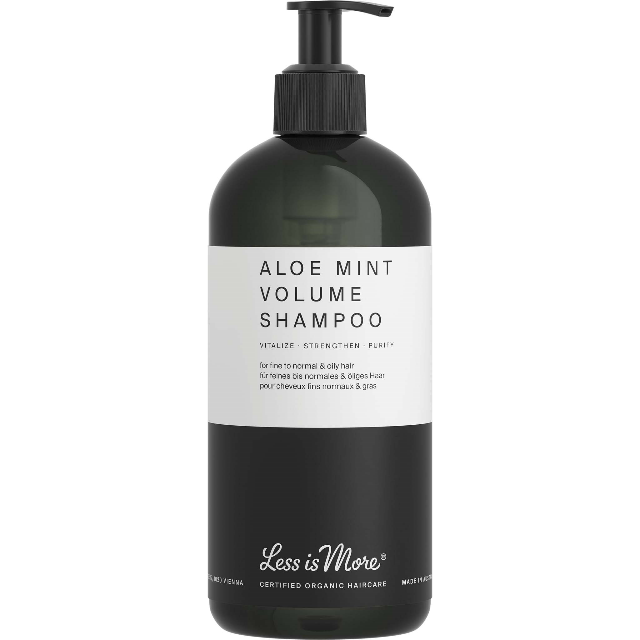 Bilde av Less Is More Organic Aloe Mint Volume Shampoo Eco Size 500 Ml