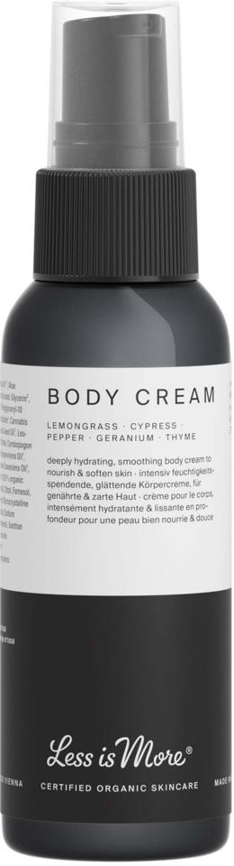 Less is More Organic Body Cream Lemongrass Travel size 50 ml