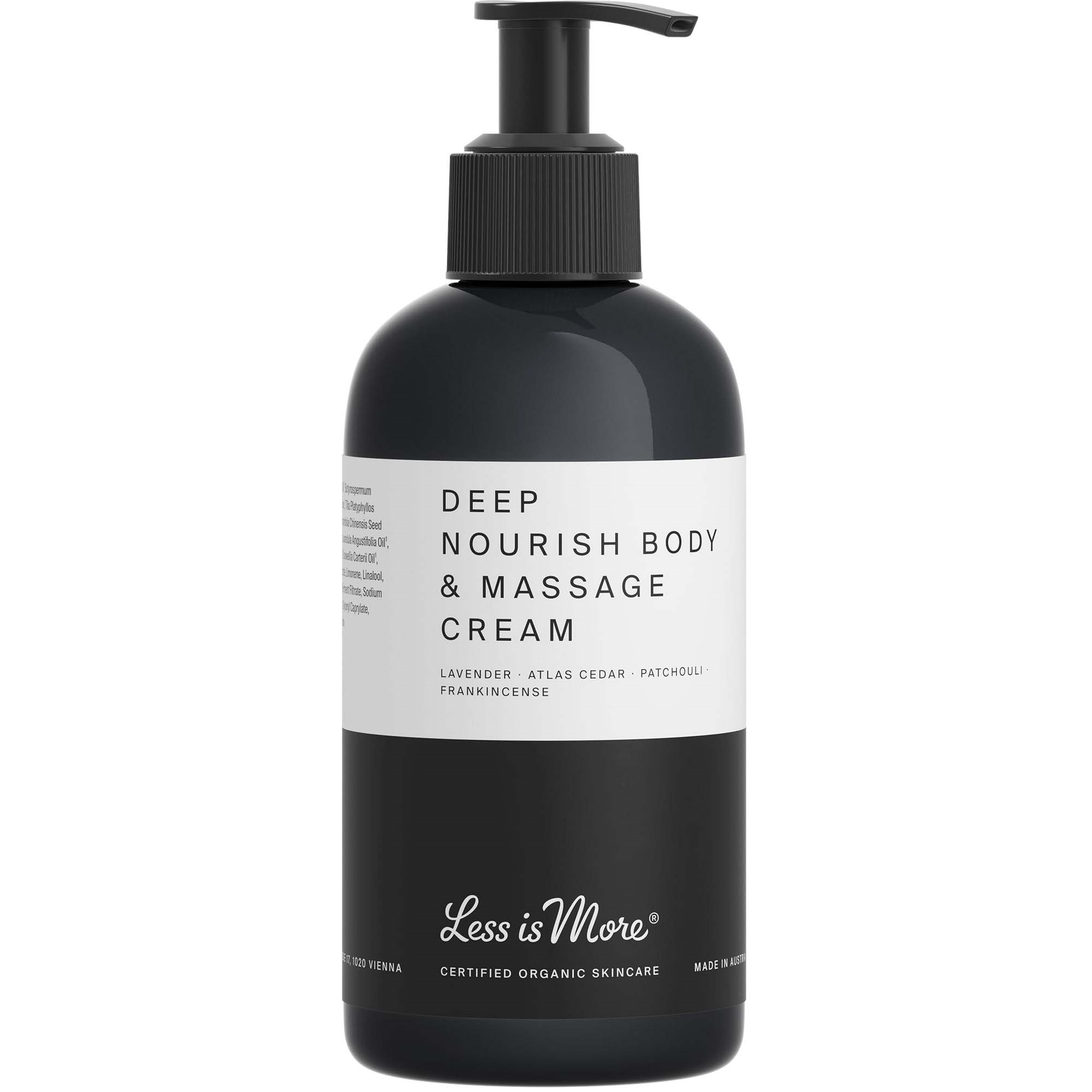 Less Is More Organic Deep Nourish Body & Massage Cream Lavender 2