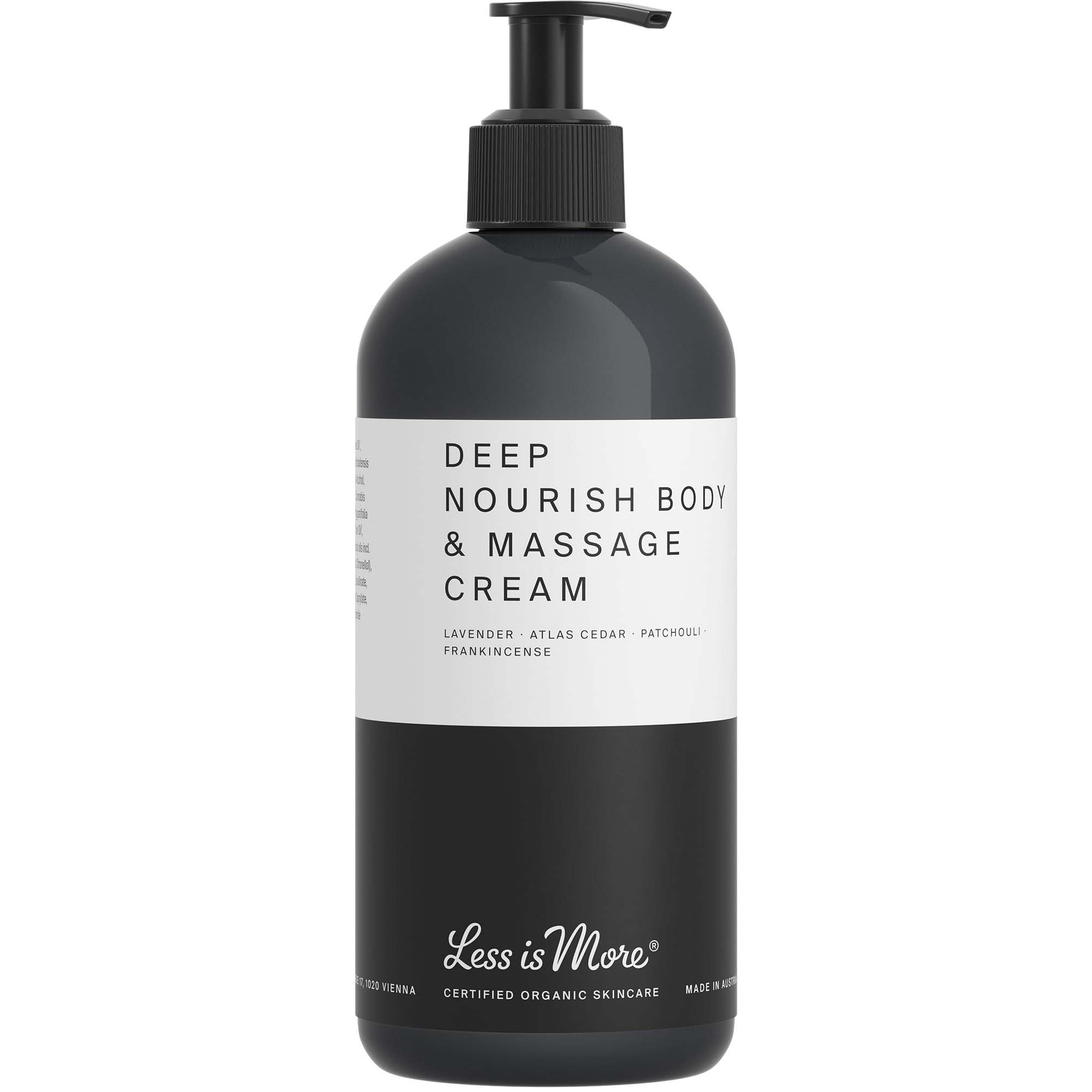 Bilde av Less Is More Organic Deep Nourish Body & Massage Cream Lavender 500 Ml