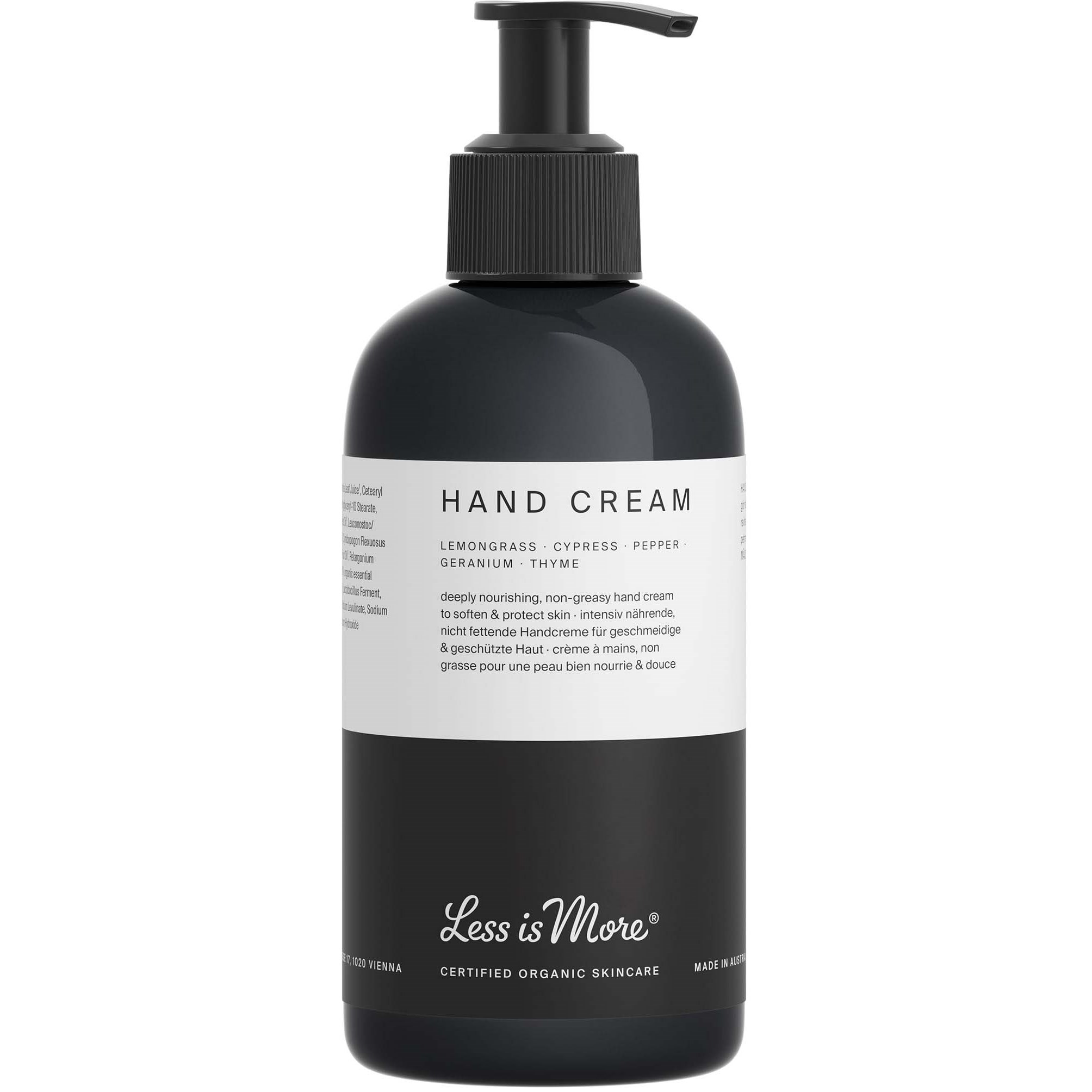 Bilde av Less Is More Organic Hand Cream Lemongrass 250 Ml