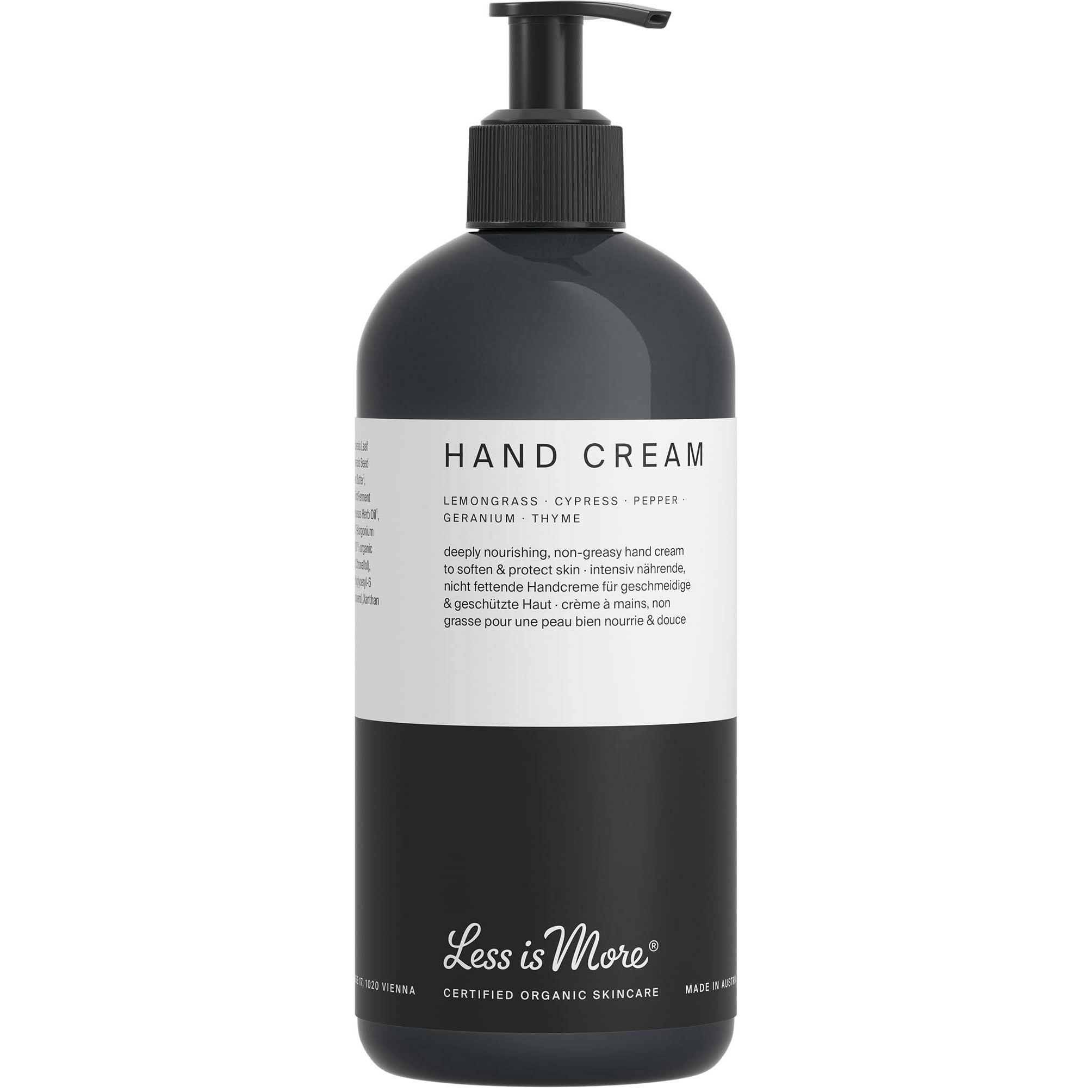 Bilde av Less Is More Organic Hand Cream Lemongrass Eco Size 500 Ml