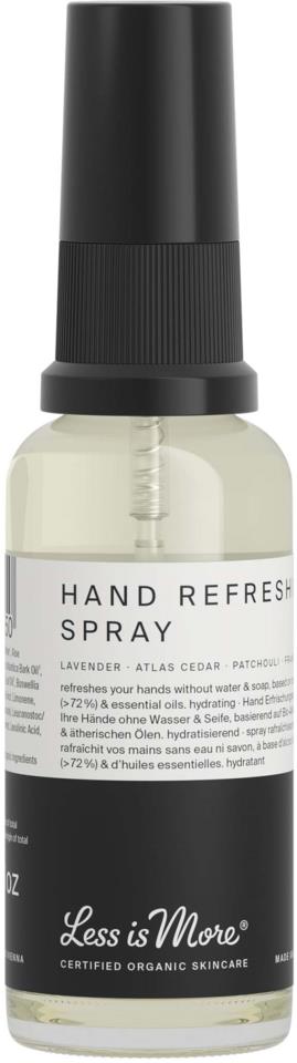 Less is More Organic Hand Refreshing Spray Travel Size 30 ml