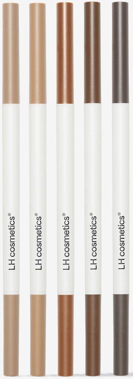 Карандаш для бровей LH Cosmetics Infinity Brow Pen тонкий, со щёточкой, оттенок Almost Black, 0,07 г — фото 5