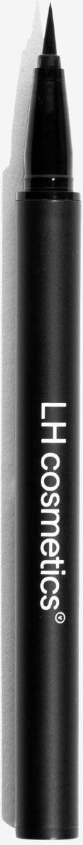 En svart flytande eyelinerpenna med vit text som lyder "LH Cosmetics".
