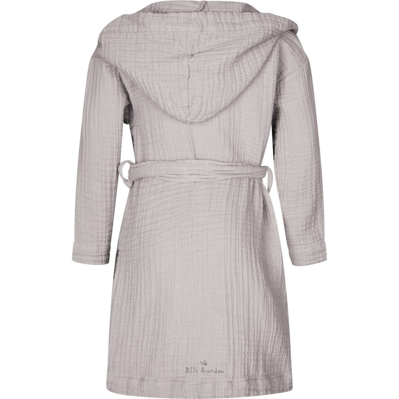 Alternativ bild 1 för Lille Kanin Bathrobe Muslin Brown Smoke 3-4 years   1 stk.