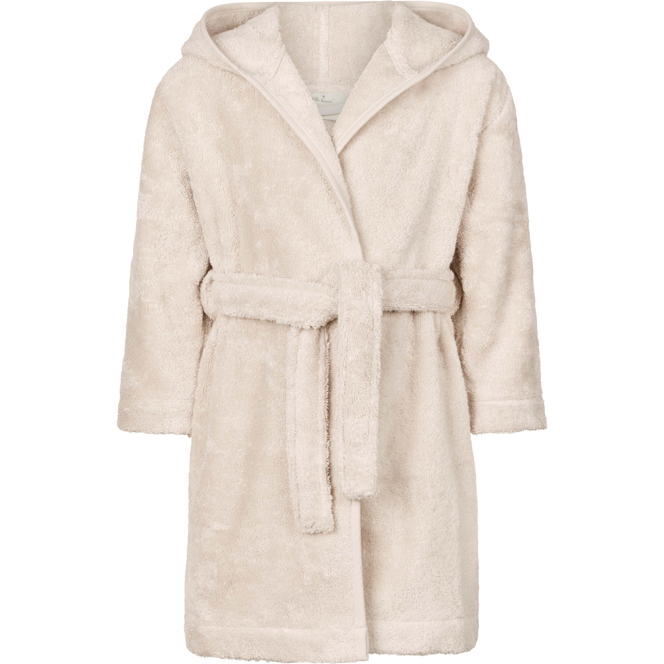 Lille Kanin Bathrobe Terry 5-6 Years - Vanilla Ice