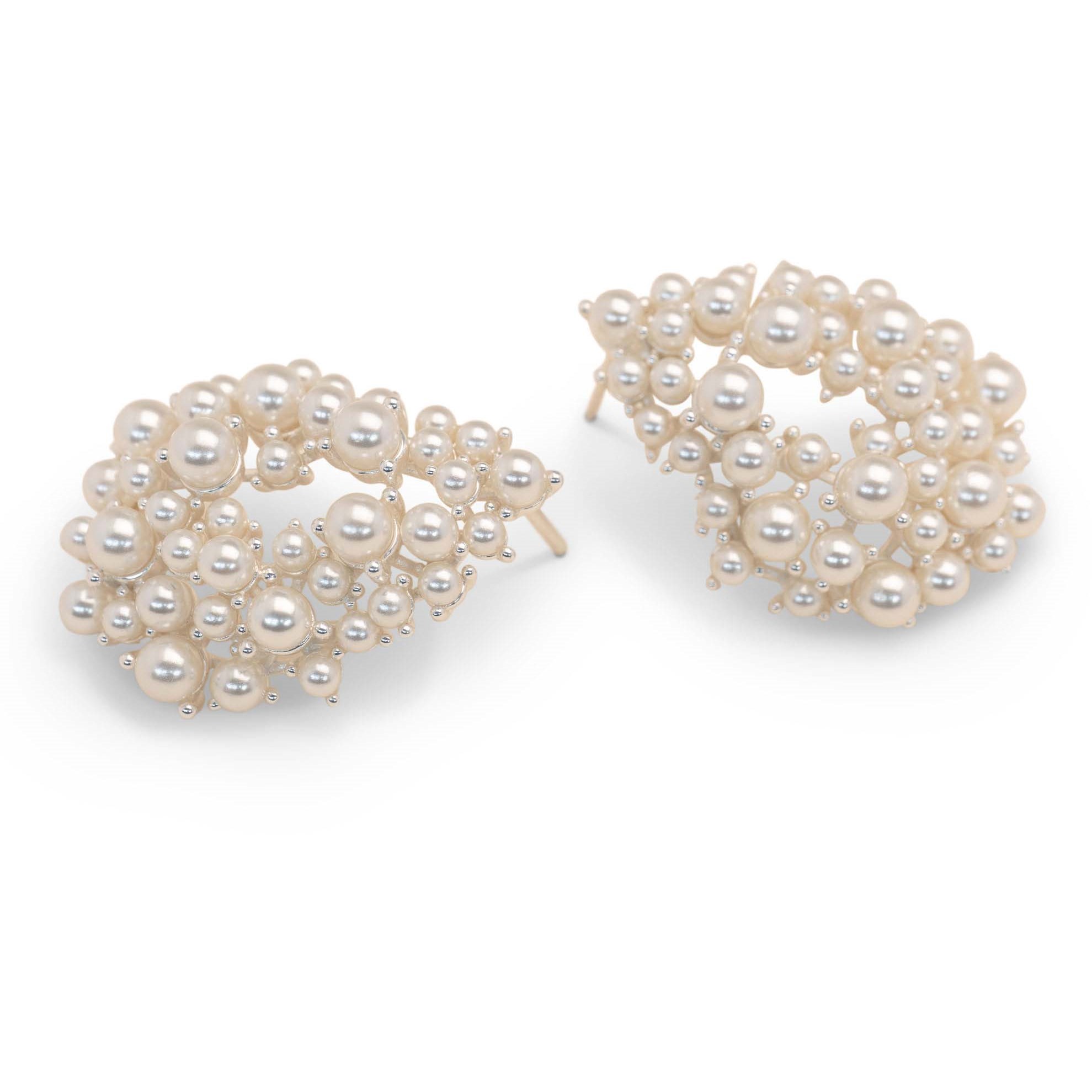Lily and Rose Alice Ivory pearl earrings - Silver