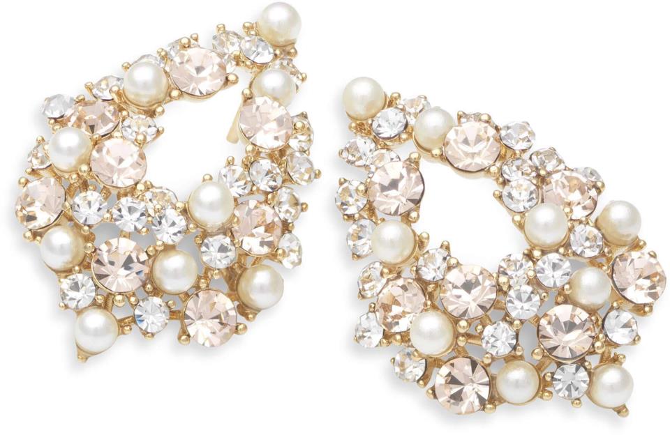 Lily and Rose Alice pearl earrings - Ivory silk