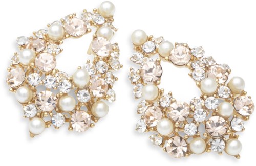 Lily and Rose Alice pearl earrings - Ivory silk