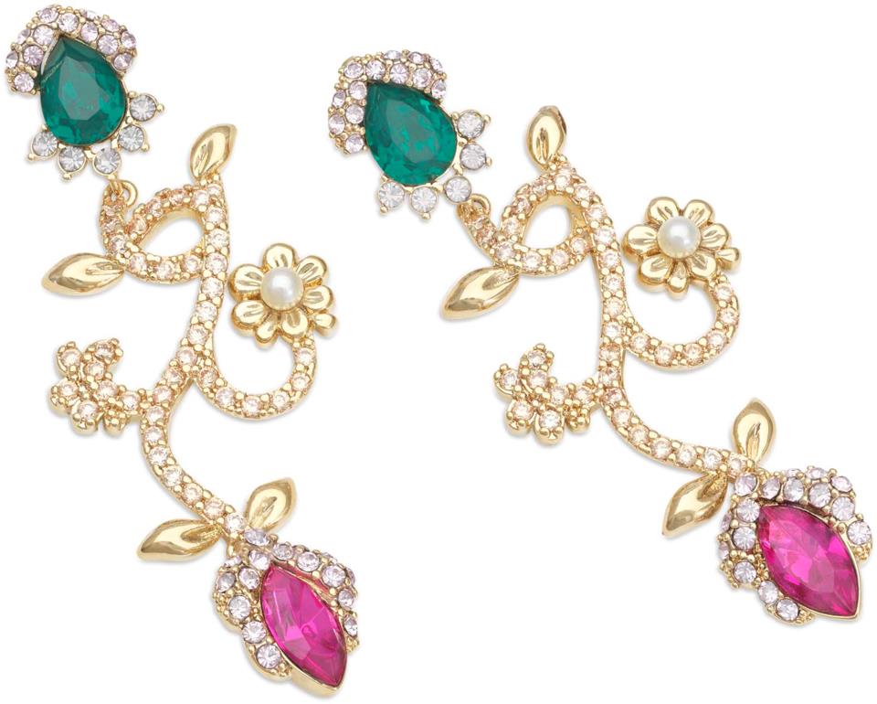 Lily and Rose Camille earrings - Emerald pink