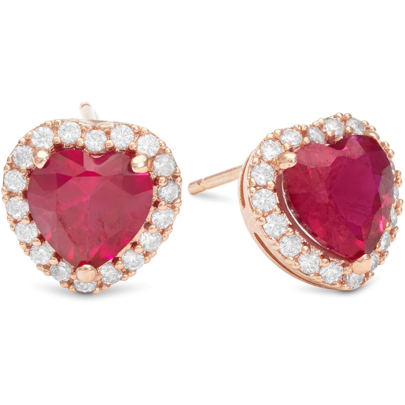 Läs mer om Lily and Rose Delphine stud earrings - Pink ruby Pink ruby
