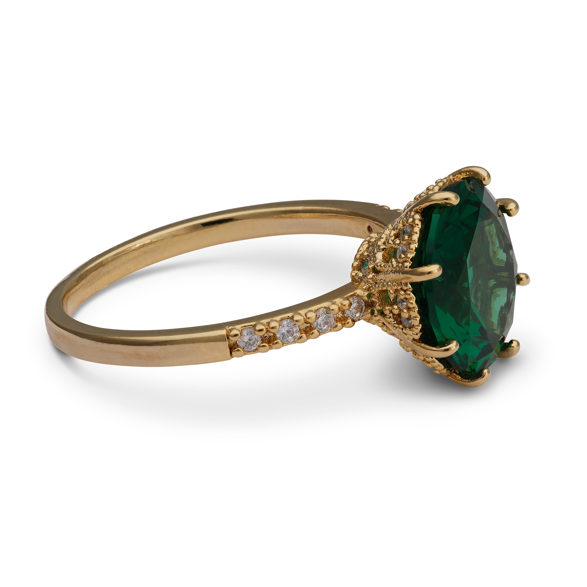 Lily and Rose Elenora ring - Emerald 17 mm