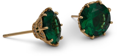 Lily and Rose Elenora stud earrings - Emerald | lyko.com