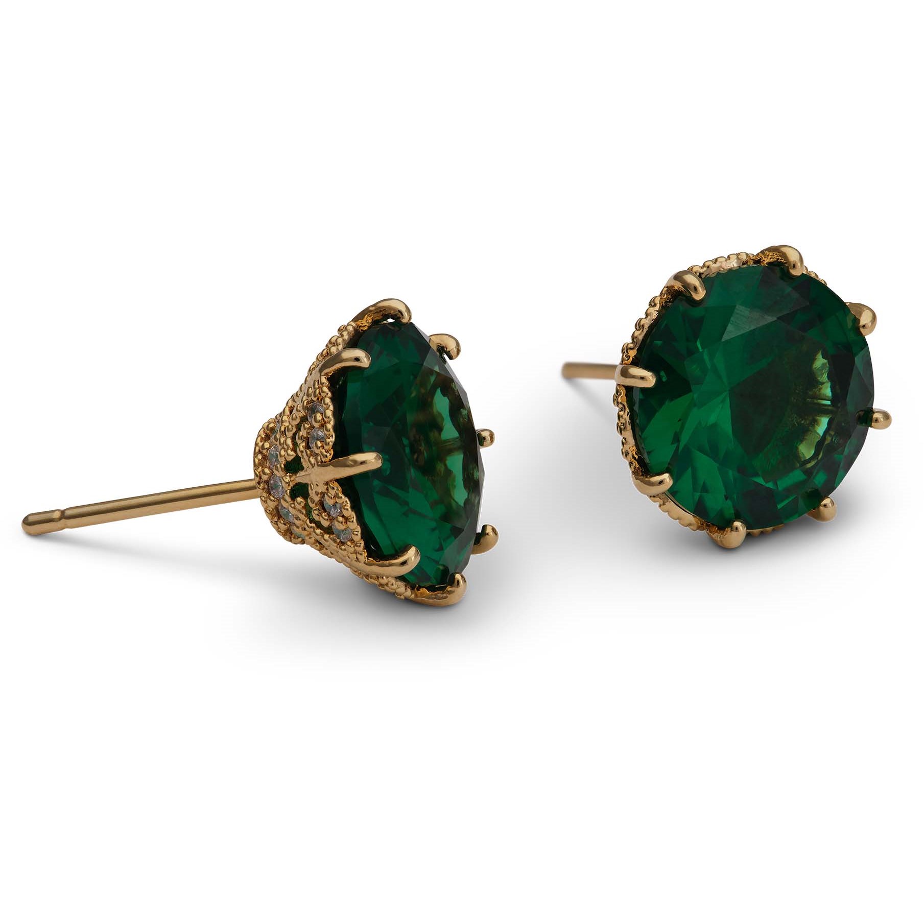 Lily and Rose Elenora stud earrings - Emerald