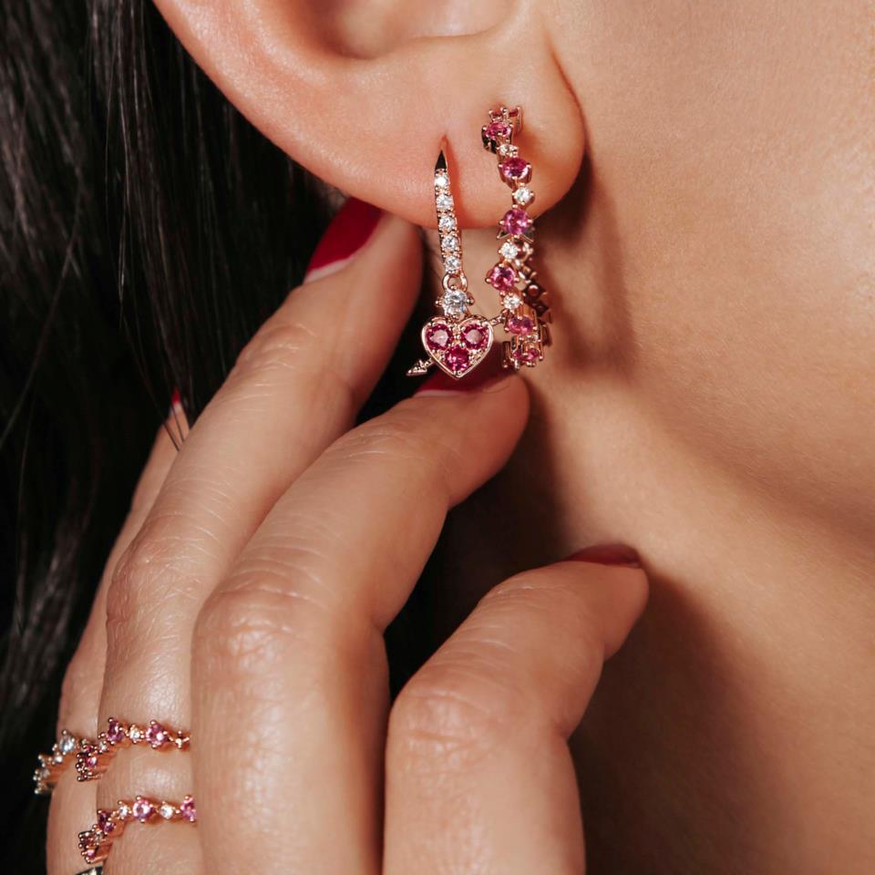 Lily and Rose Lowe earrings - Pink ruby