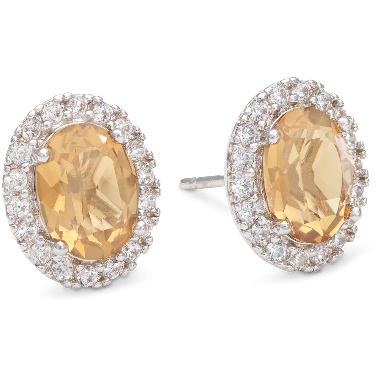 Läs mer om Lily and Rose Luna earrings - Golden brown topaz Golden brown topaz