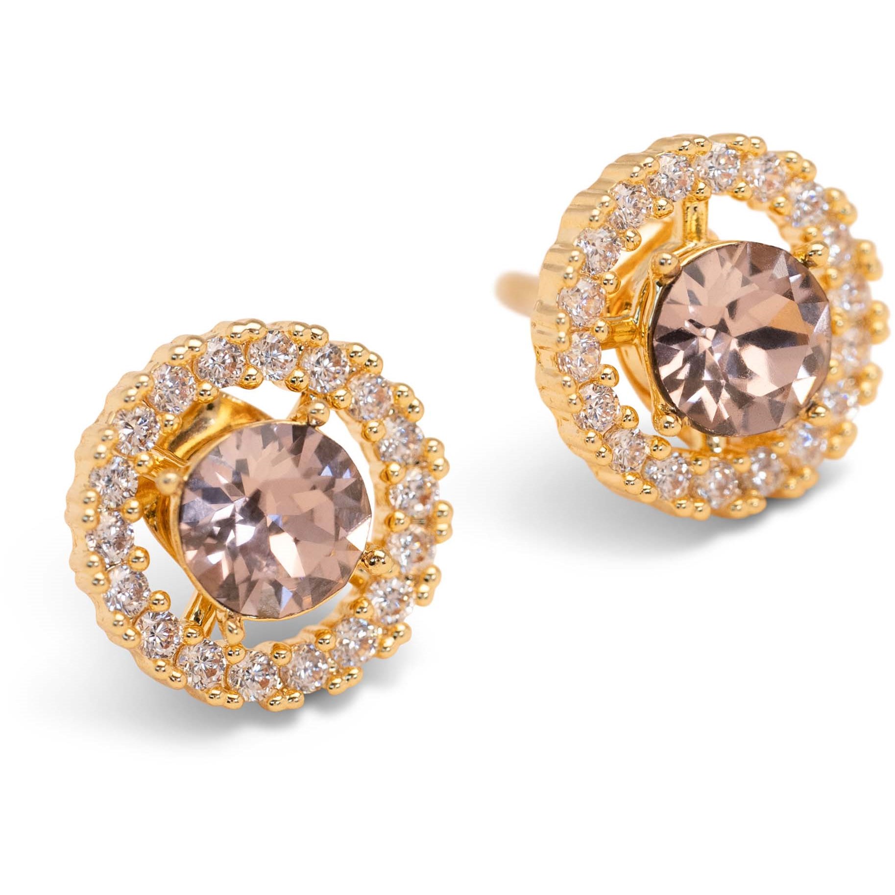 Lily and Rose Miranda Twist earrings Pink Topaz