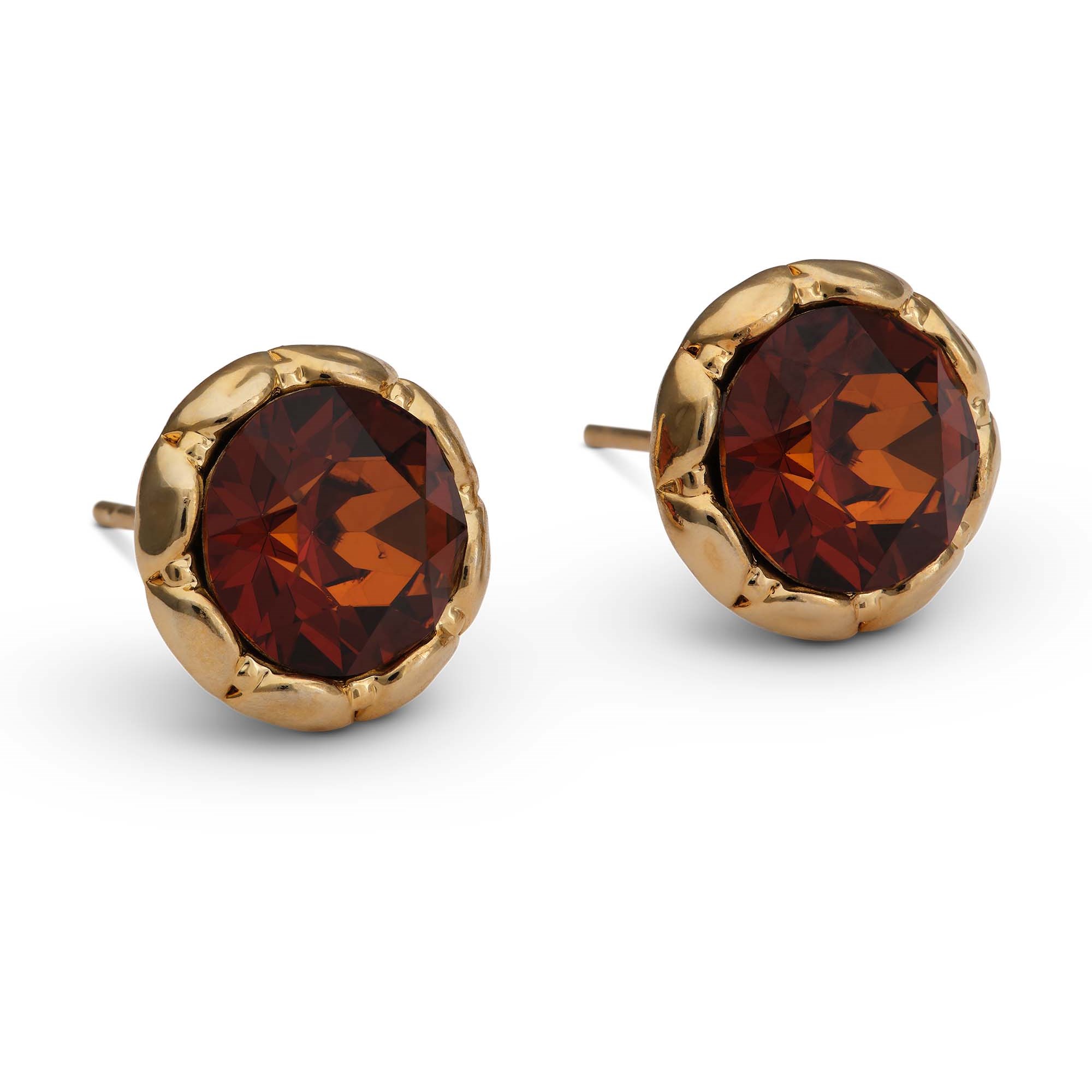Lily and Rose Miss Victoria stud earrings Smoked amber