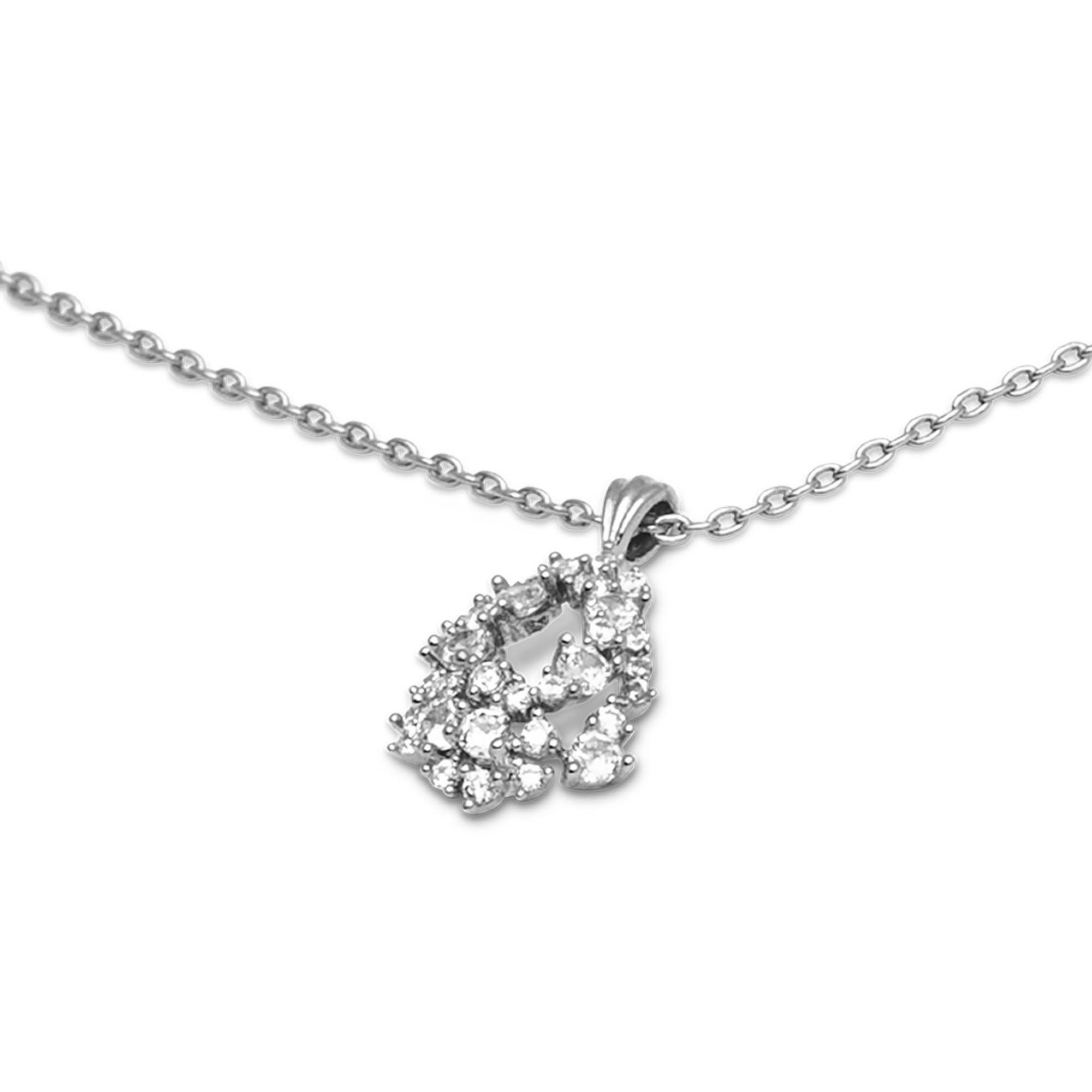Lily and Rose Petite Miss Alice necklace Crystal Silver
