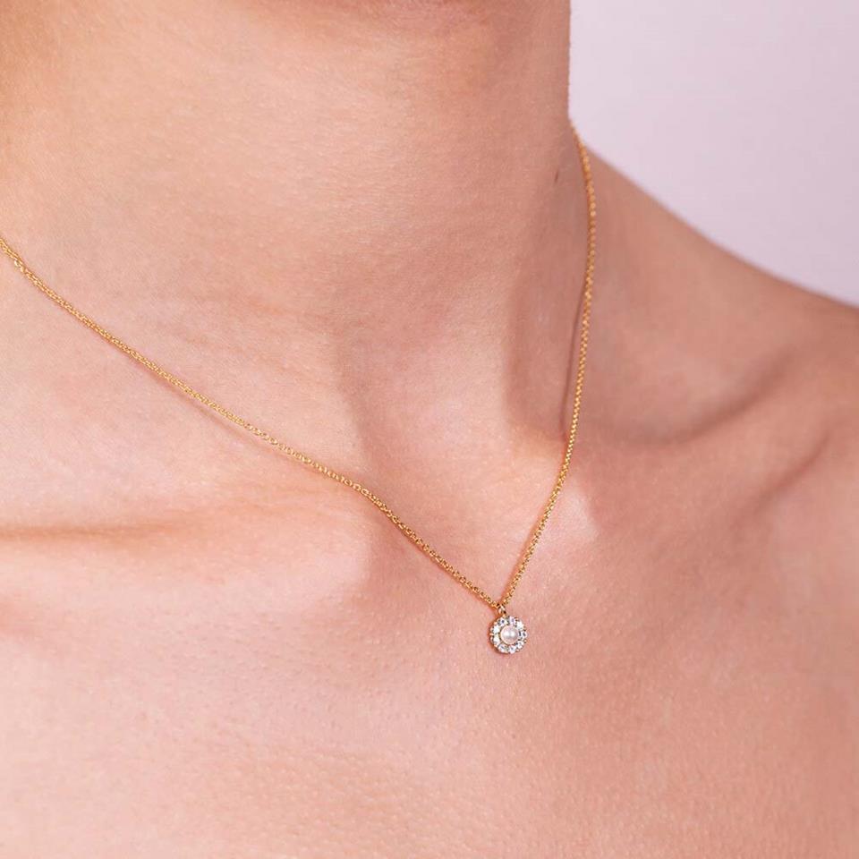 Lily and Rose Petite Miss Sofia pearl necklace - Crystal (Gold)