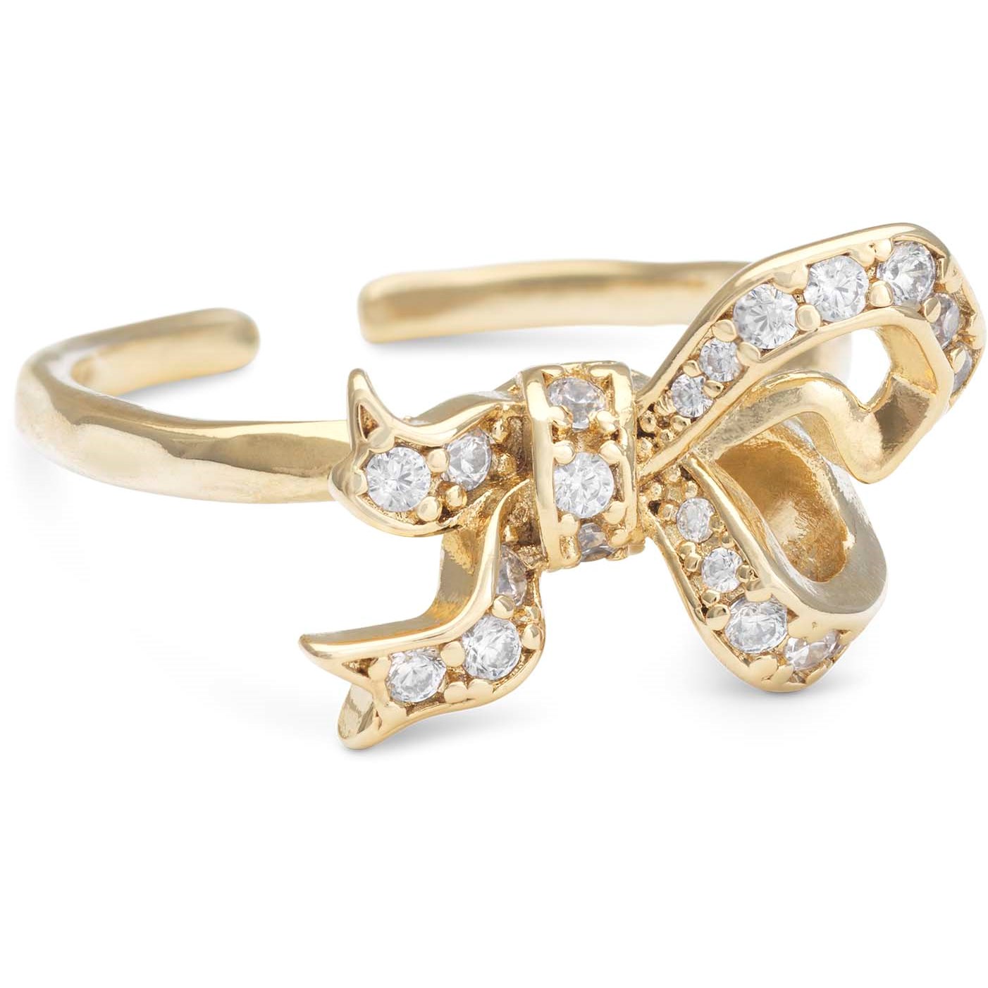 Lily and Rose Versailles bow ring - Crystal Golden brown topaz