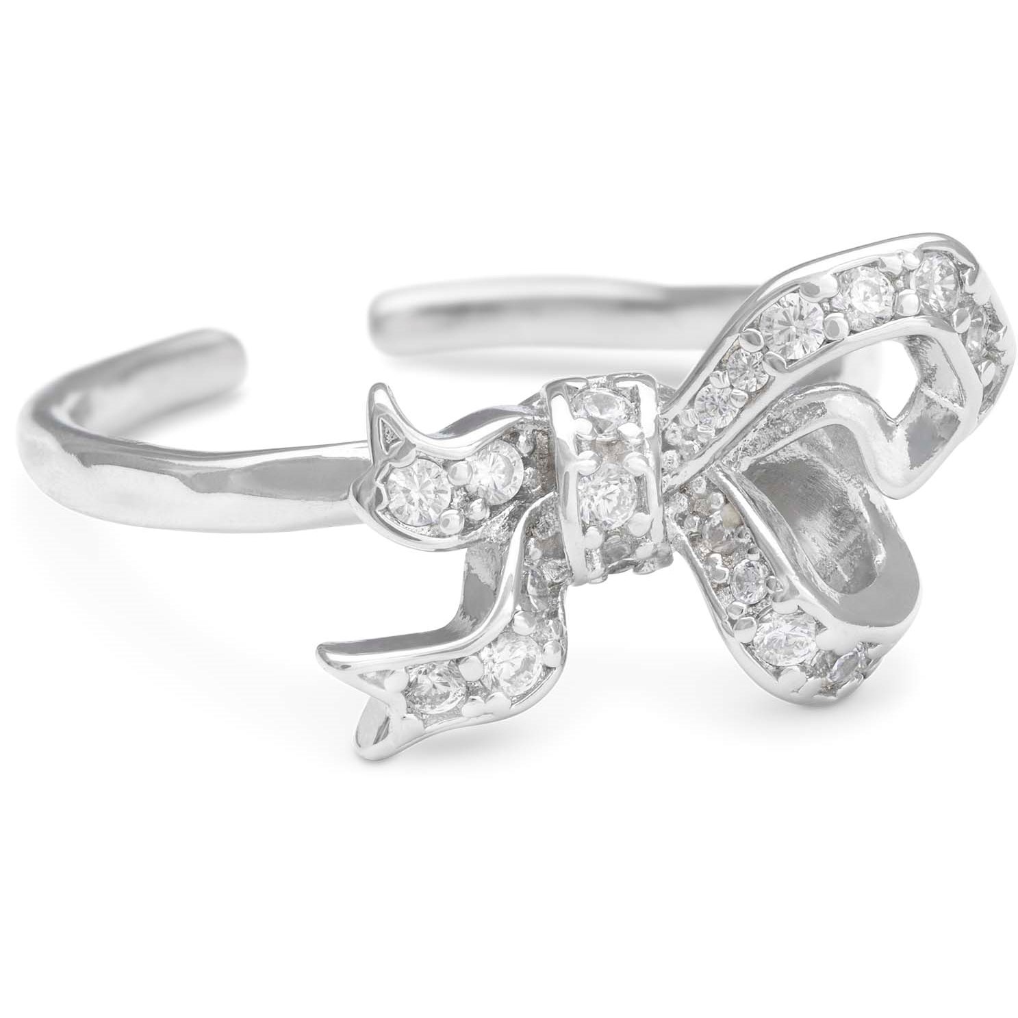 Läs mer om Lily and Rose Versailles bow ring - Crystal Silver