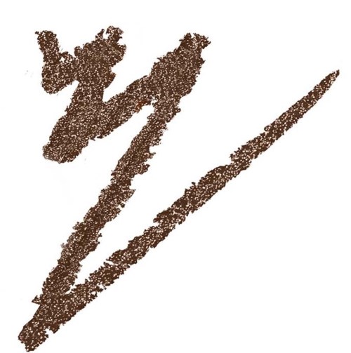 Een bruine logo met drie gestileerde, dikke, schuine lijnen en een vorm die op een vogel of een letter lijkt.