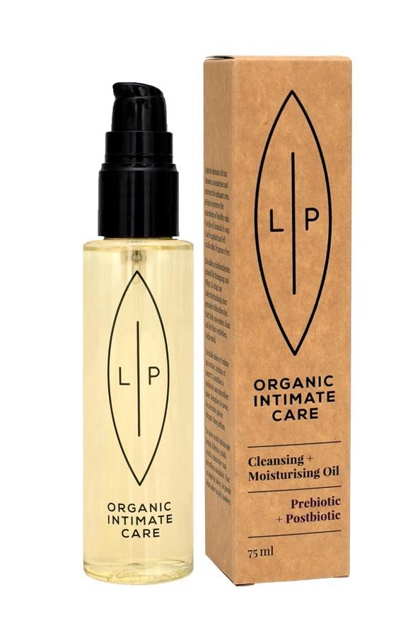 Lip Intimate Care Cleansing + Moisturising Oil, Prebiotic + Postbiotic 75ml